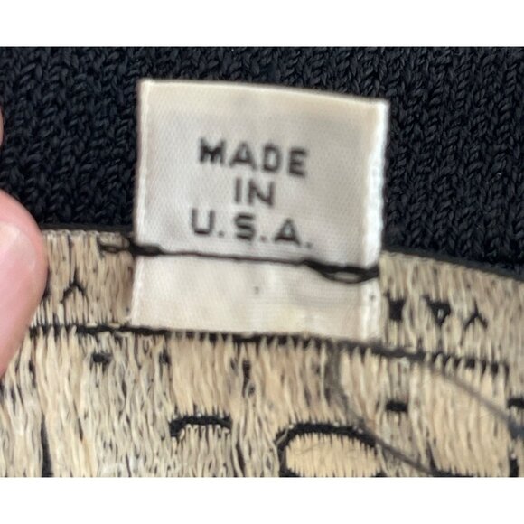 St John Collection by Marie Gray Black Sweater Blazer Vintage Gold Button Size 2 - Picture 8 of 9